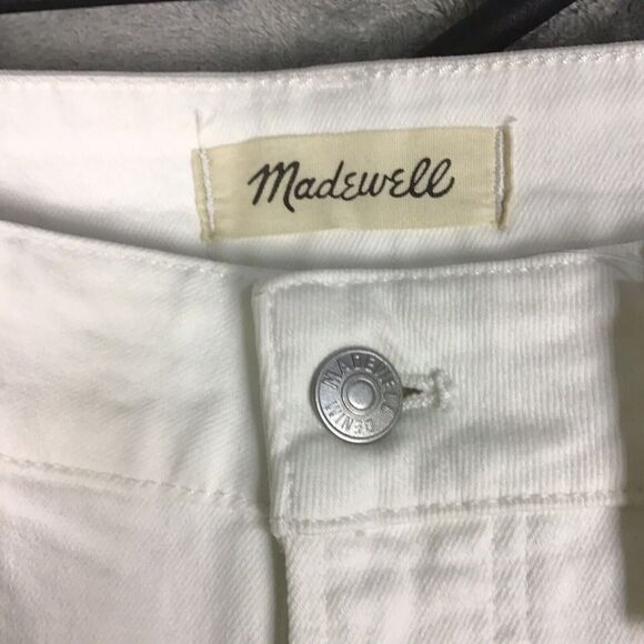 Madewell Womens 18W Plus Perfect Vintage Jean Tile White Raw Hem NWT - Picture 6 of 16